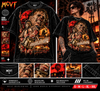 LEATHERFACE ICONIC SERIES Jumbo Print Acid Washed Vintage 90s Style Heavyweight T-Shirt