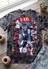 LEBRON JAMES Jumbo Print Acid Washed Vintage 90s Style Heavyweight T-Shirt
