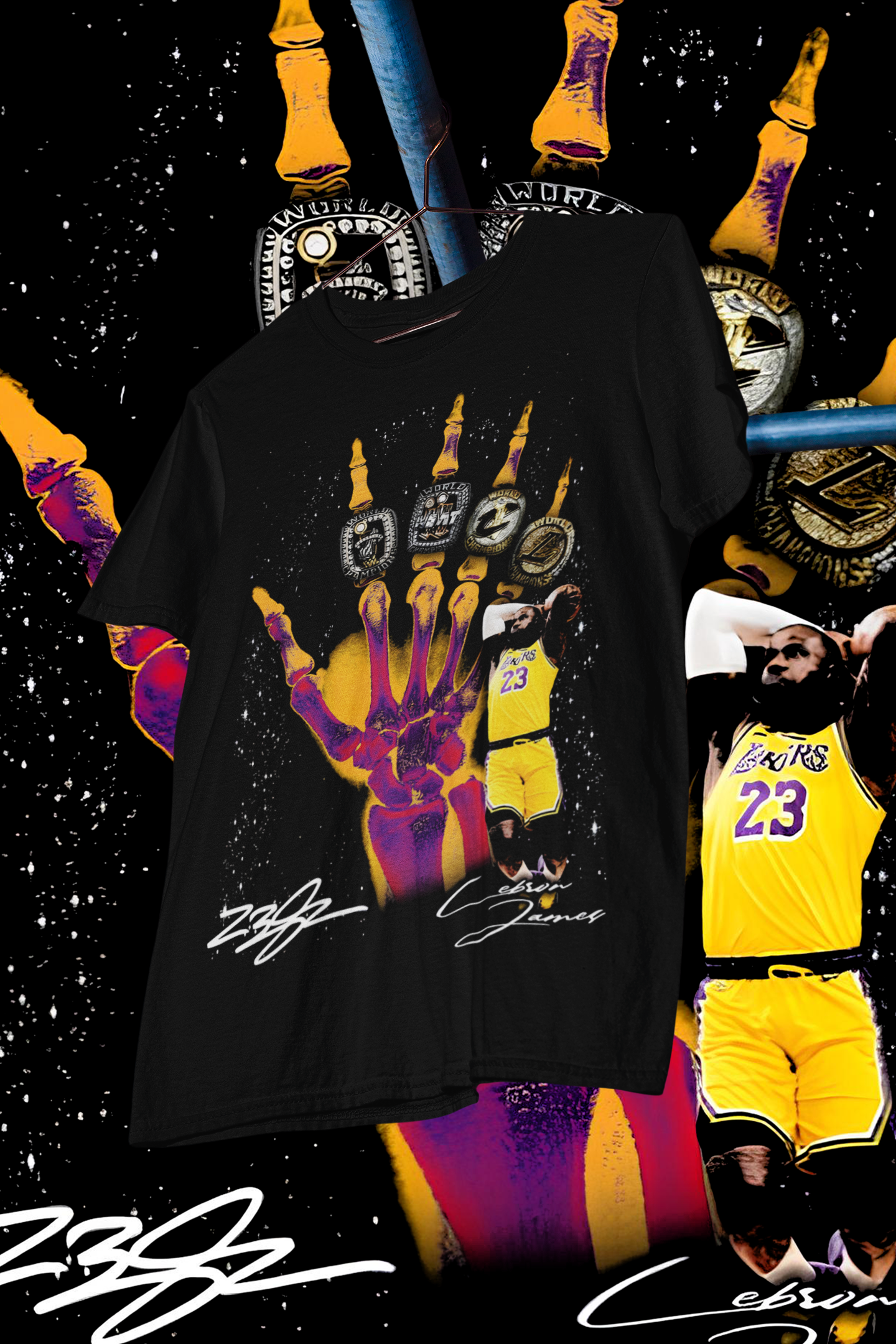 LEBRON JAMES RINGS-shirt design, Bootleg tees design, ready to print, Printable design basketball, 90s, DTF,DTG,300 DPI