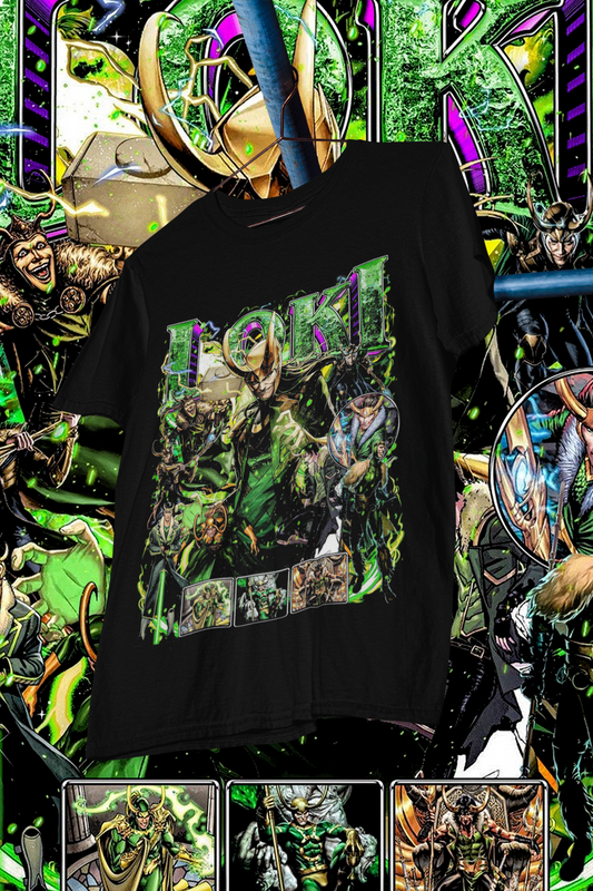 LOKI - shirt design, Bootleg tees design, ready to print, Printable design superhero, 90s, DTF,DTG,300 DPI