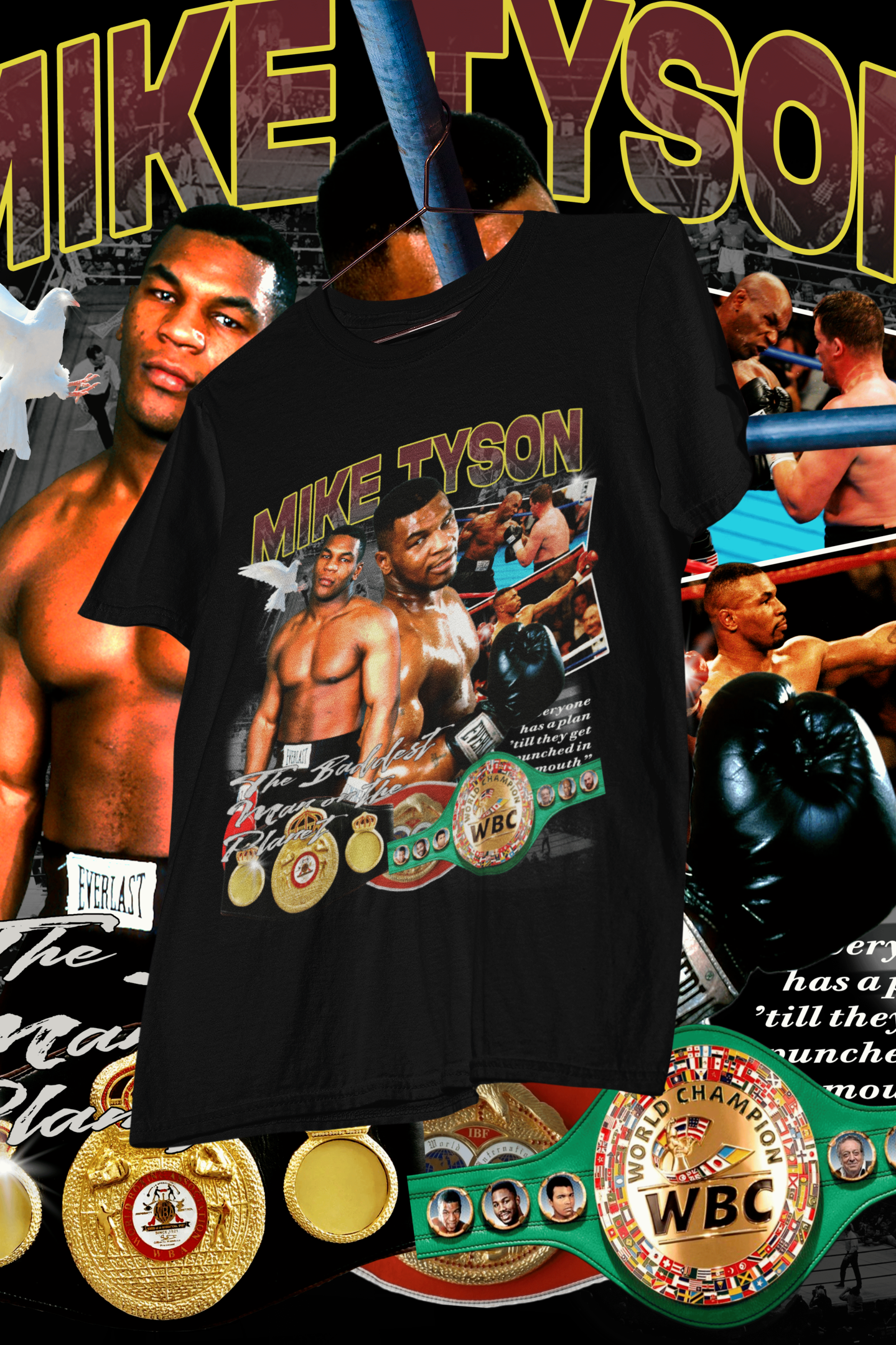 MIKE TYSON- shirt design, Bootleg tees design, ready to print, Printable design basketball, 90s, DTF,DTG,300 DPI