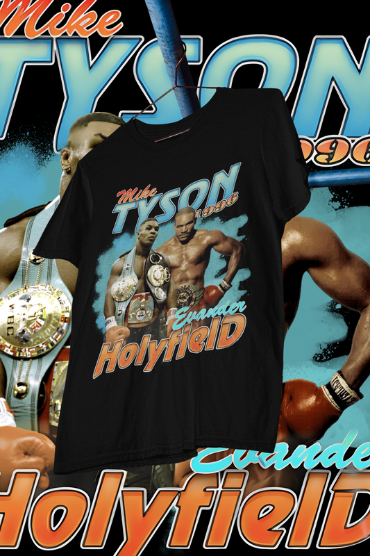 MIKE TYSON VS HOLYFIELD- shirt design, Bootleg tees design, ready to print, Printable design basketball, 90s, DTF,DTG,300 DPI