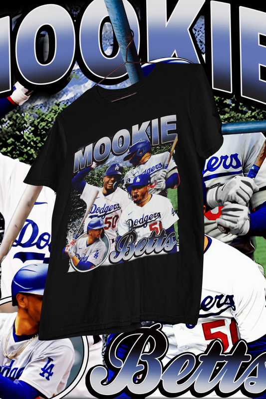 MOOKIE BETTS- shirt design, Bootleg tees design, ready to print, Printable design basketball, 90s, DTF,DTG,300 DPI