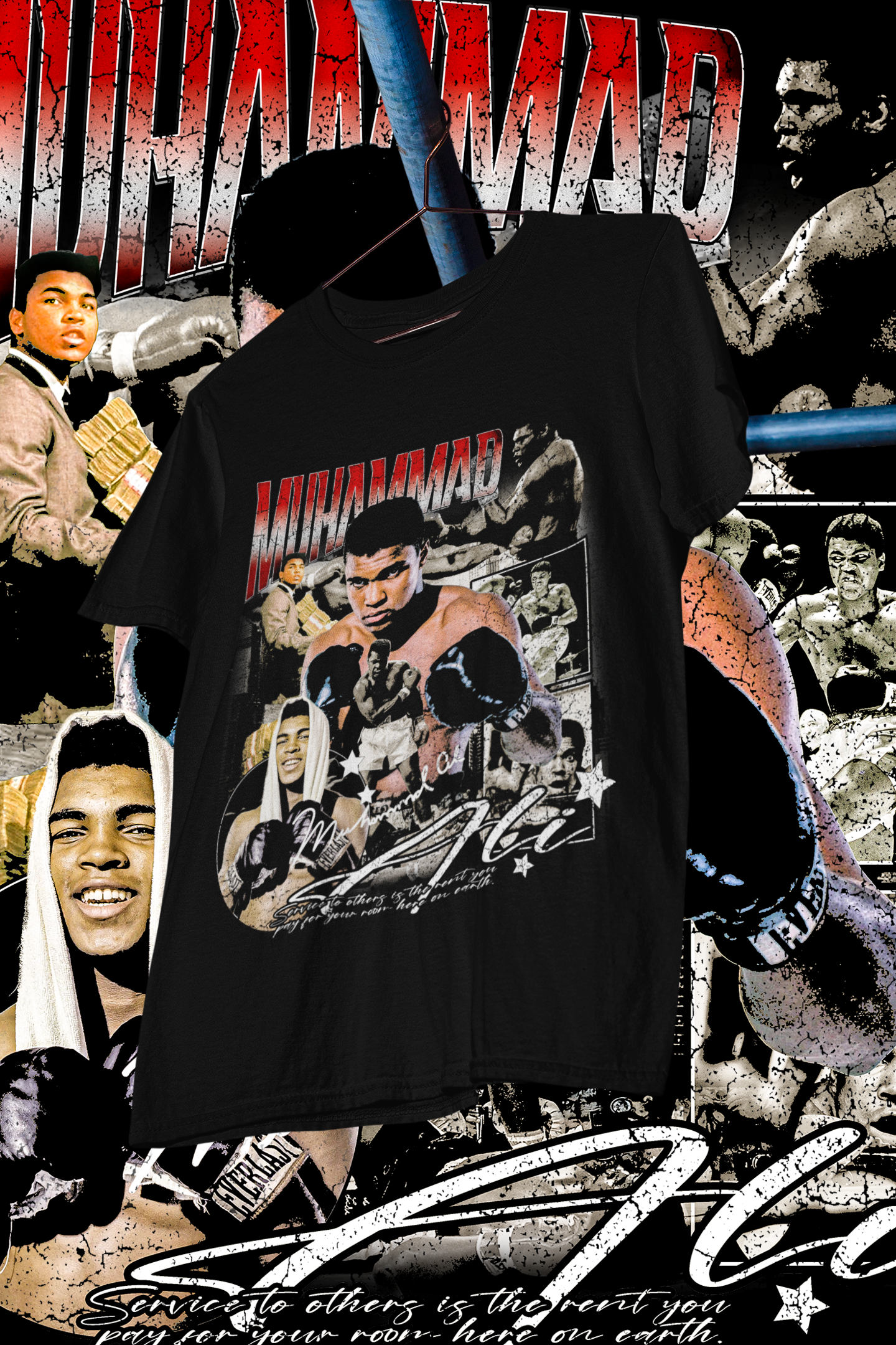 MUHAMMAD ALI- shirt design, Bootleg tees design, ready to print, Printable design basketball, 90s, DTF,DTG,300 DPI