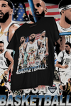 USA 2024 GOLD PARIS - shirt design, Bootleg tees design, ready to print, Printable design basketball, 90s, DTF,DTG,300 DPI