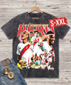 PERU Jumbo Print Acid Washed Vintage 90s Style Heavyweight T-Shirt