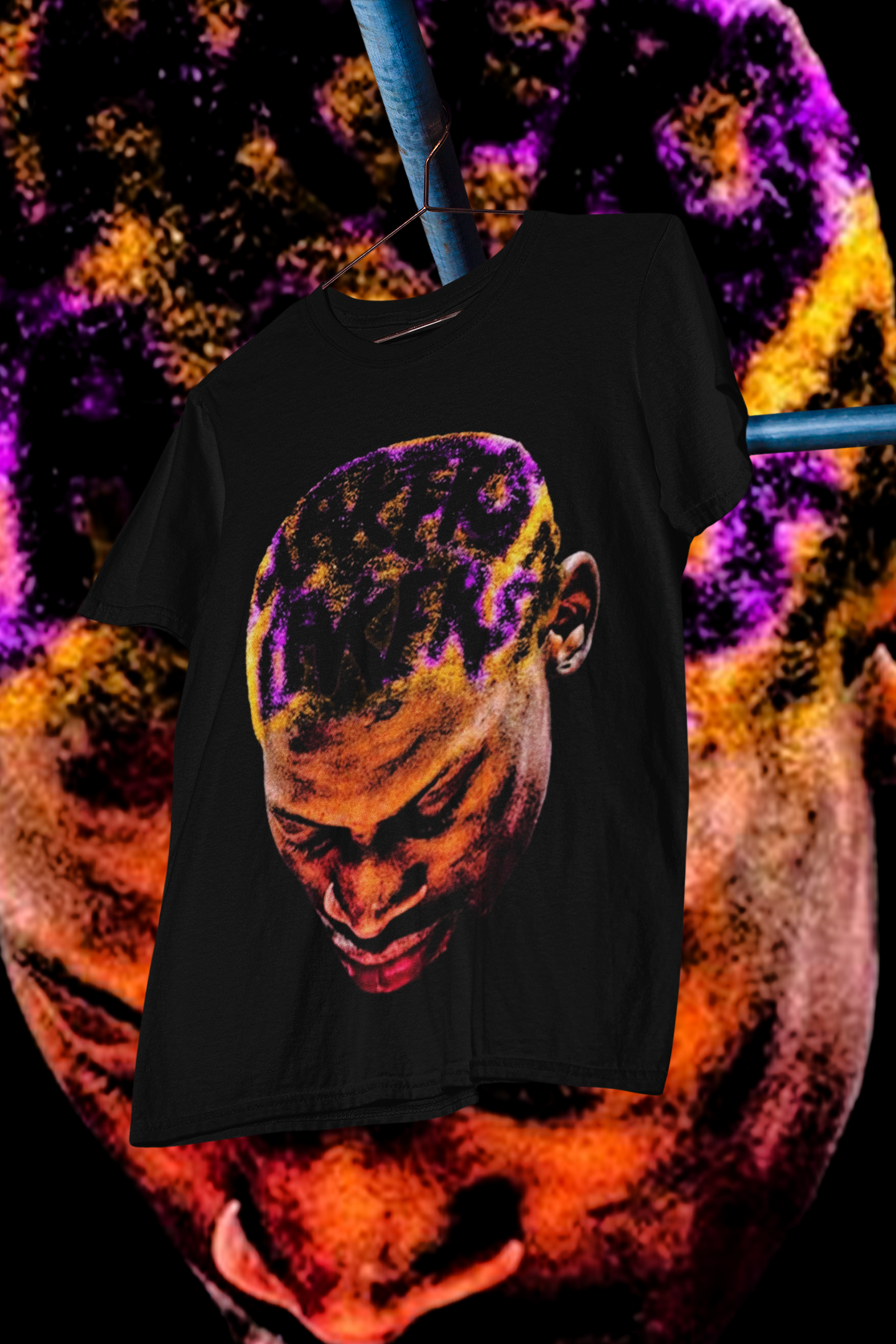 DENNIS RODMAN LA - shirt design, Bootleg tees design, ready to print, Printable design basketball, 90s, DTF,DTG,300 DPI