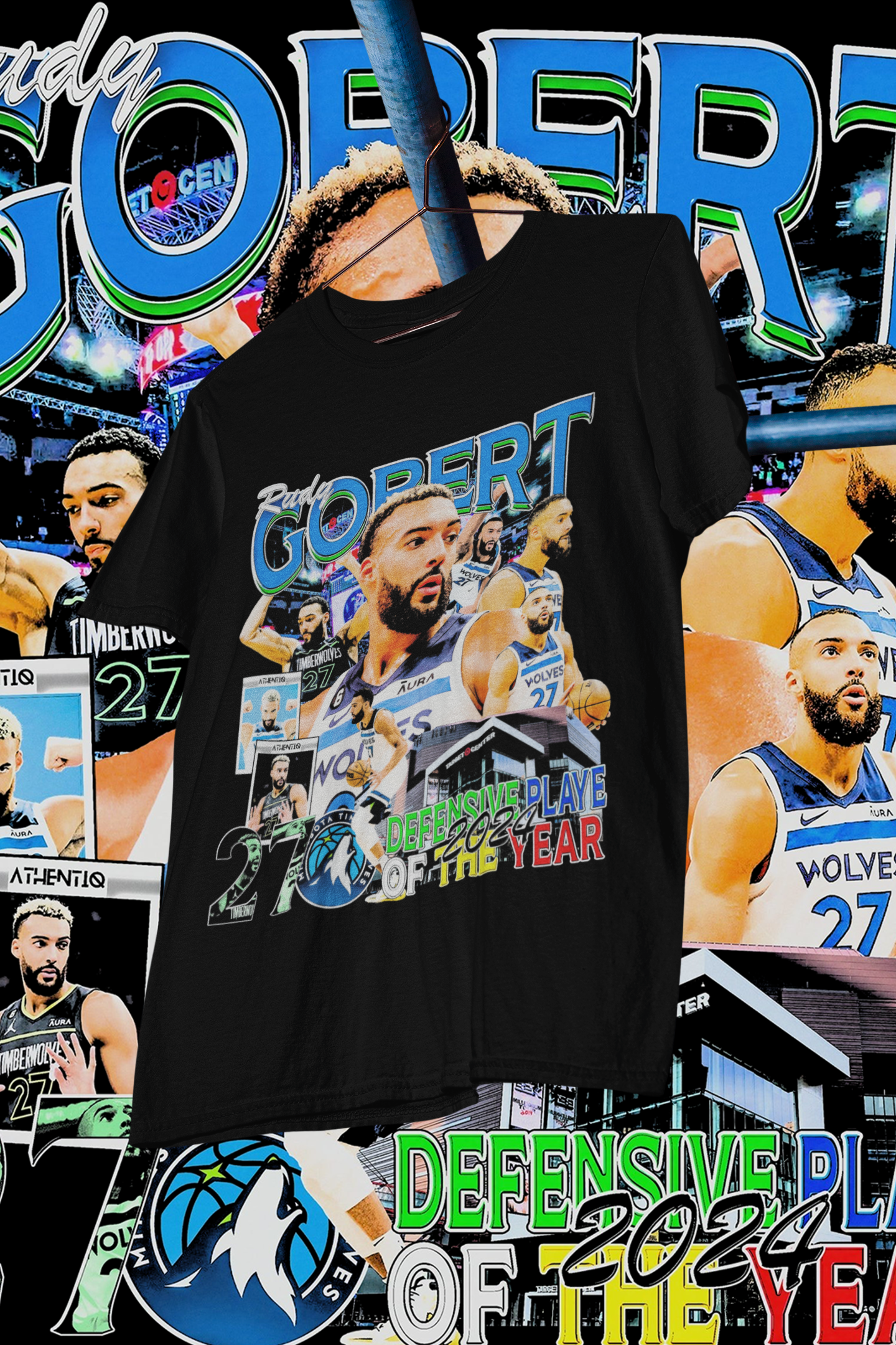 RUDY GOBERT - shirt design, Bootleg tees design, ready to print, Printable design basketball, 90s, DTF,DTG,300 DPI