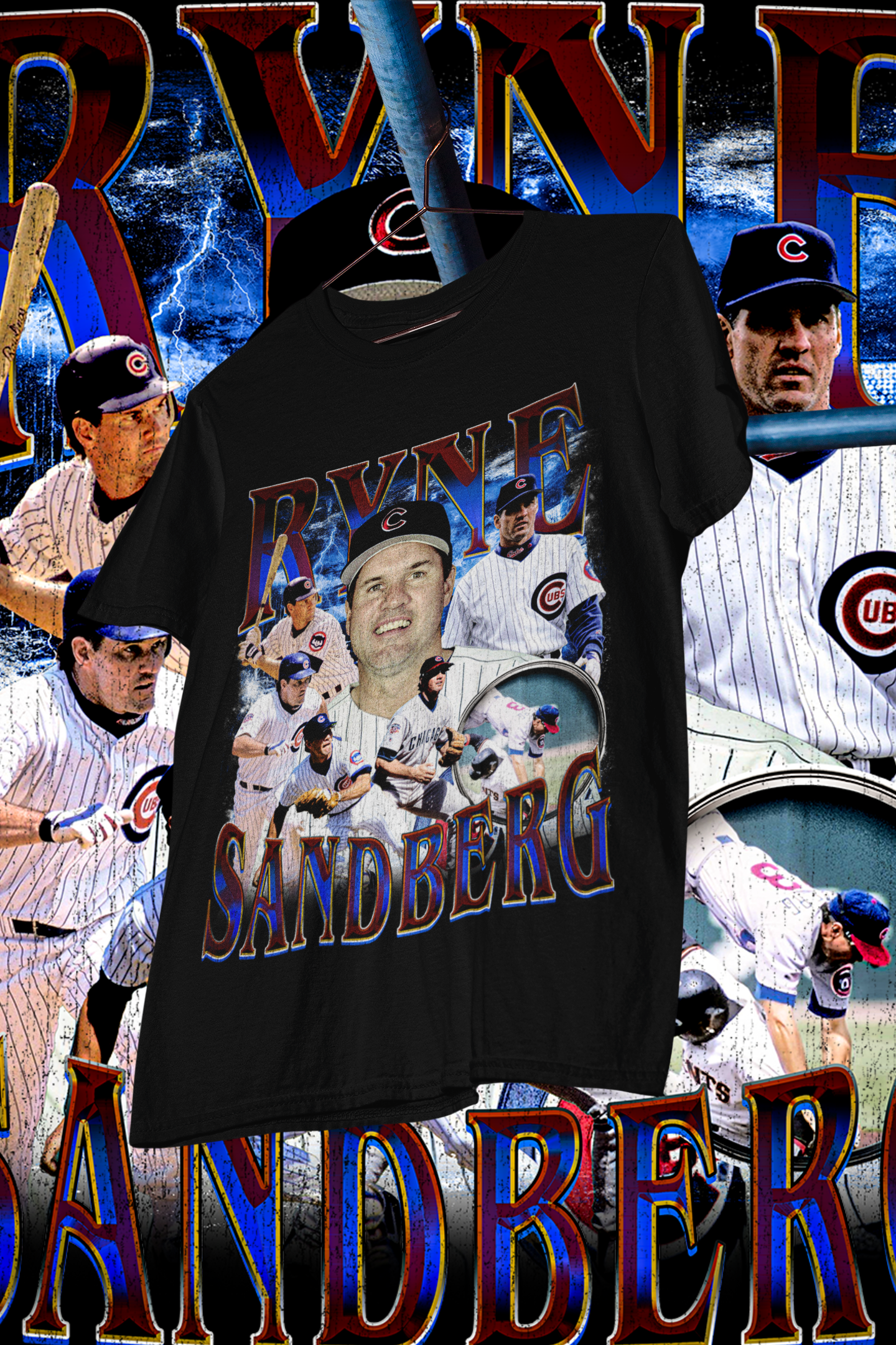 RYNE SANDBERG - shirt design, Bootleg tees design, ready to print, Printable design basketball, 90s, DTF,DTG,300 DPI