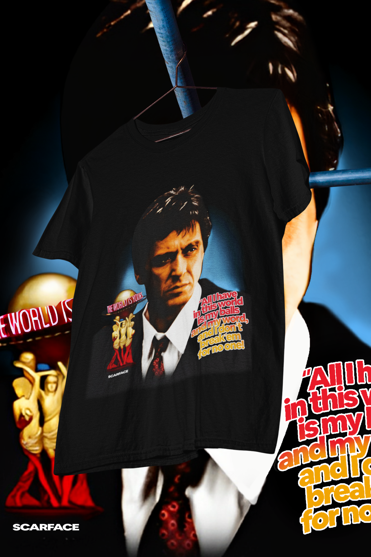 SCARFACE - shirt design, Bootleg tees design, ready to print, Printable design basketball, 90s, DTF,DTG,300 DPI