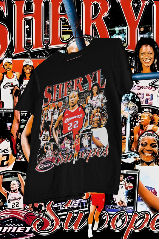 SHERYL SWOPES - shirt design, Bootleg tees design, ready to print, Printable design basketball, 90s, DTF,DTG,300 DPI