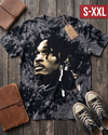 STEPHON CASTLE BIG FACE Jumbo Print Acid Washed Vintage 90s Style Heavyweight T Shirt