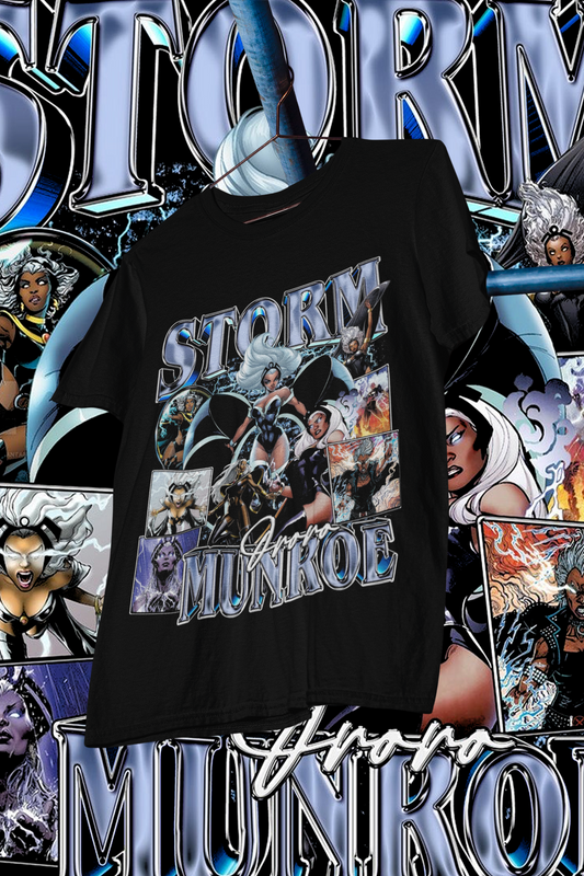 STORM- shirt design, Bootleg tees design, ready to print, Printable design superhero, 90s, DTF,DTG,300 DPI