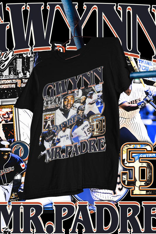 TONY GWYNN- shirt design, Bootleg tees design, ready to print, Printable design basketball, 90s, DTF,DTG,300 DPI