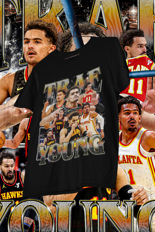 TRAE YOUNG- shirt design, Bootleg tees design, ready to print, Printable design basketball, 90s, DTF,DTG,300 DPI