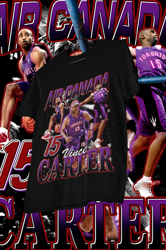 VINCE CARTER AIR CANADA - shirt design, Bootleg tees design, ready to print, Printable design basketball, 90s, DTF,DTG,300 DPI