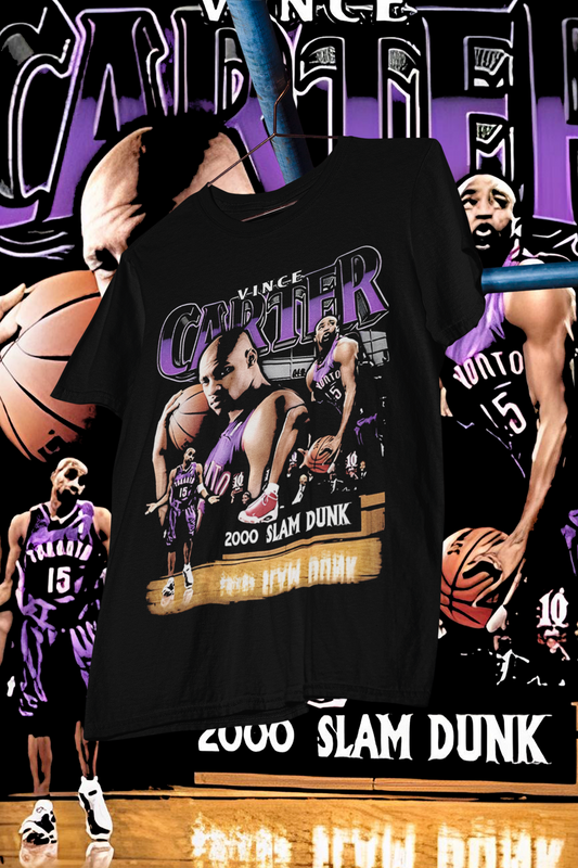 VINCE CARTER 2000 SLAM DUNK CHAMP - shirt design, Bootleg tees design, ready to print, Printable design basketball, 90s, DTF,DTG,300 DPI