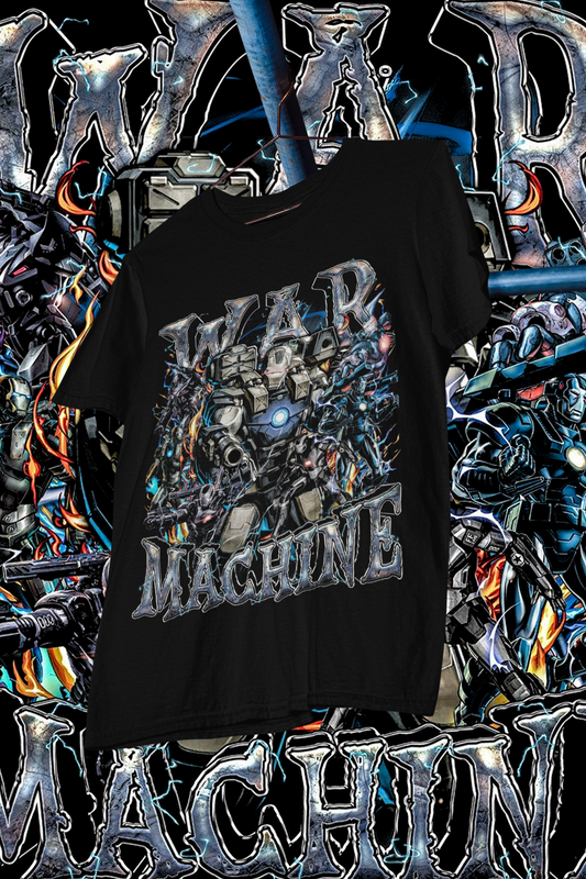 WAR MACHINE- shirt design, Bootleg tees design, ready to print, Printable design superhero, 90s, DTF,DTG,300 DPI