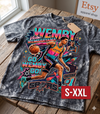 WEMBY ALIEN MODE Jumbo Print Acid Washed Vintage 90s Style Heavyweight T Shirt