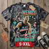 WEMBY ALIEN Jumbo Print Acid Washed Vintage 90s Style Heavyweight T Shirt