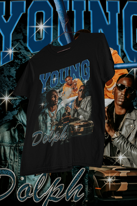 YOUNG DOLPH - shirt design, Bootleg tees design, ready to print, Printable design basketball, 90s, DTF,DTG,300 DPI