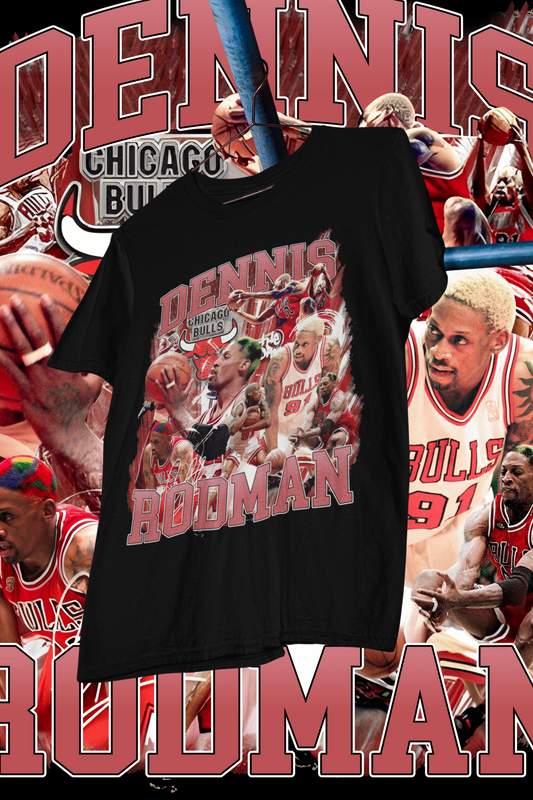 DENNIS RODMAN - shirt design, Bootleg tees design, ready to print, Printable design basketball, 90s, DTF,DTG,300 DPI