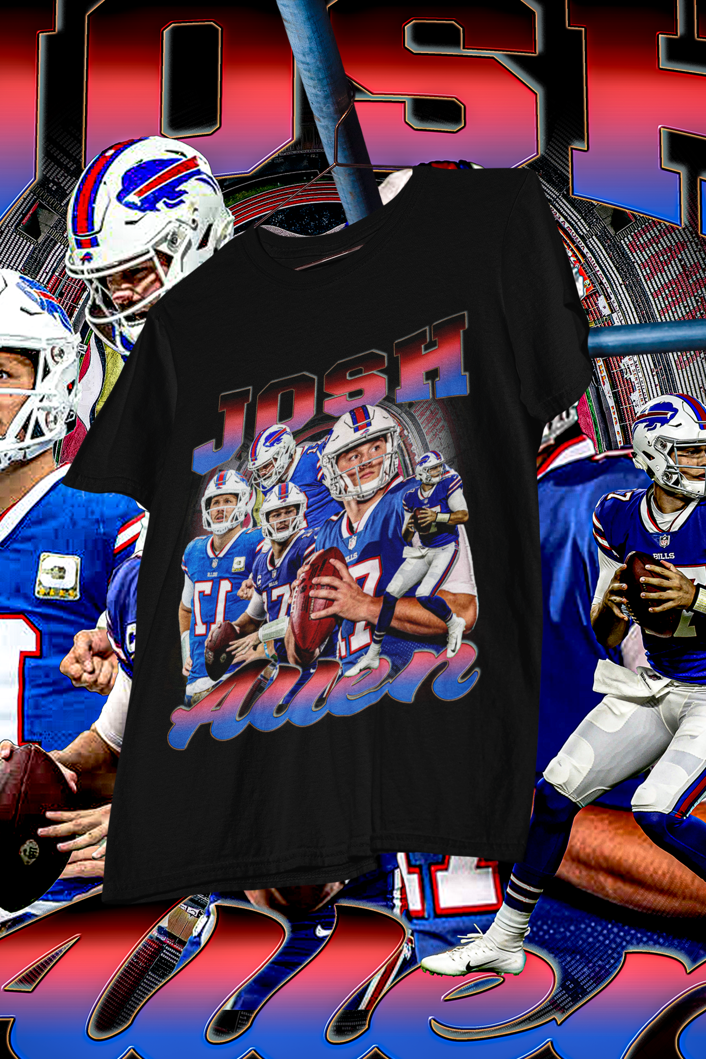 JOSH ALLEN -shirt design, Bootleg tees design, ready to print, Printable design basketball, 90s, DTF,DTG,300 DPI