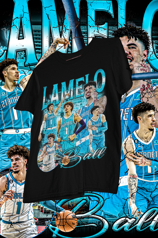 LAMELO BALL-shirt design, Bootleg tees design, ready to print, Printable design basketball, 90s, DTF,DTG,300 DPI