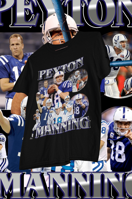 PEYTON MANNING IND- shirt design, Bootleg tees design, ready to print, Printable design basketball, 90s, DTF,DTG,300 DPI