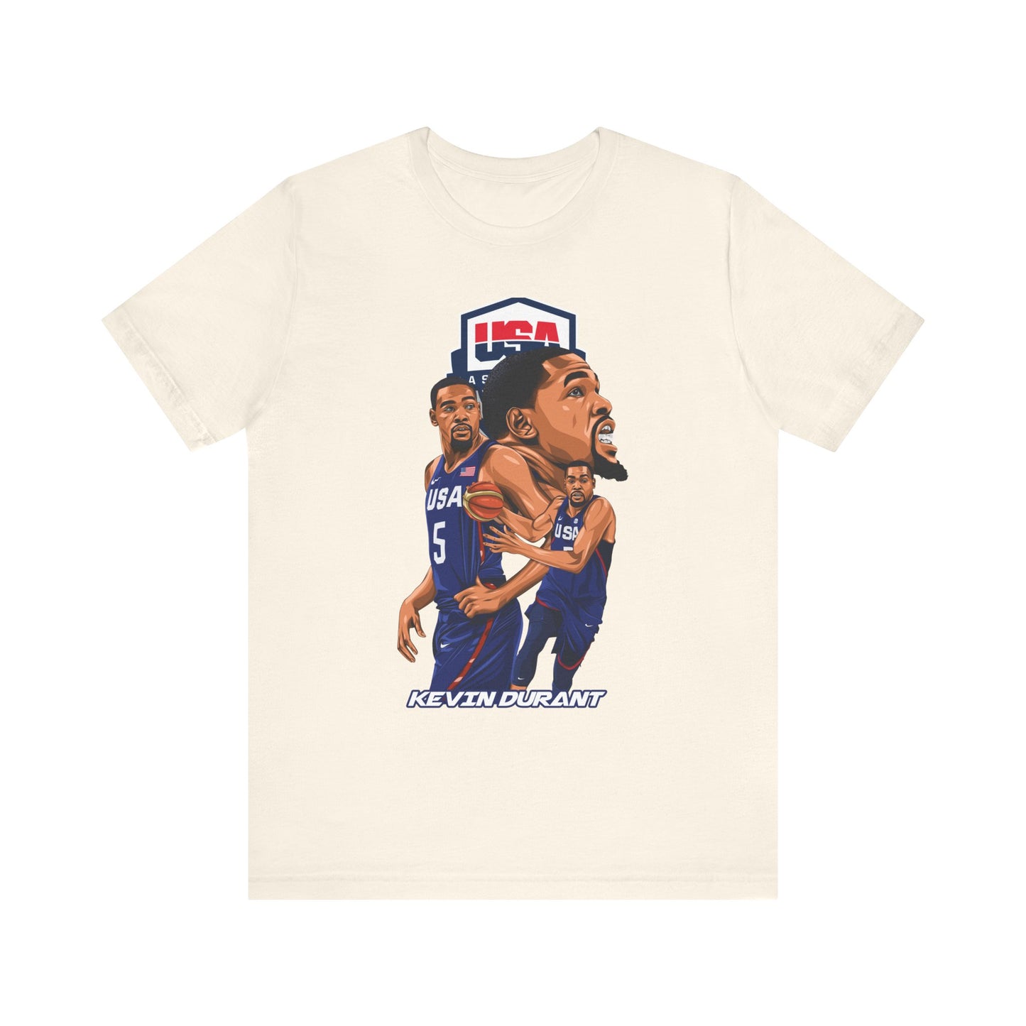 KEVIN DURANT USA Unisex Jersey Short Sleeve Tee