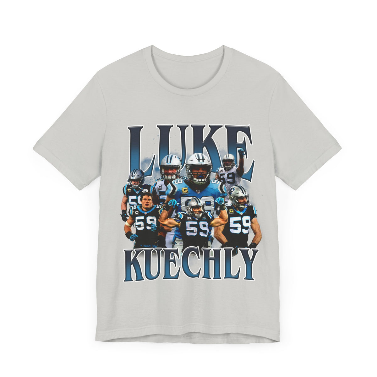 Vintage 90s Football Bootleg Style T-Shirt LUKE KUECHLY Unisex Graphic Tee Shirt