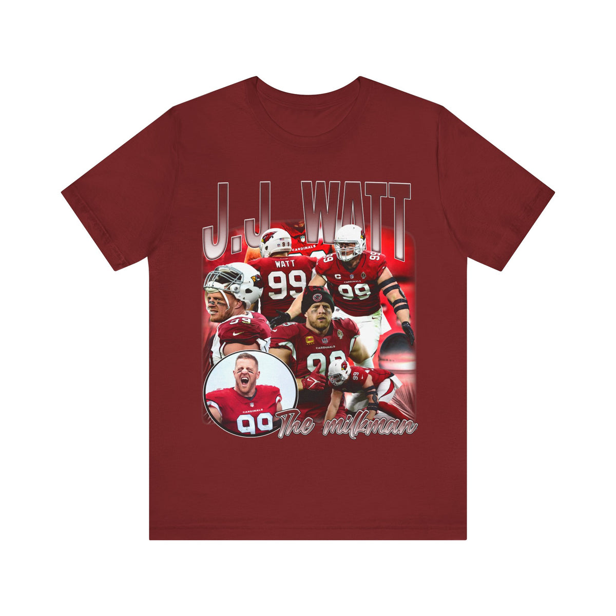 Vintage 90s Football Bootleg Style T-Shirt JJ WATT ARIZONA Unisex Graphic Tee