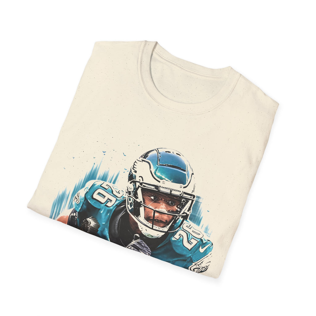 Vintage 90s Football Bootleg Style T-Shirt, SAQUON BARKLEY Retro Football Shirt Unisex Graphic Tee