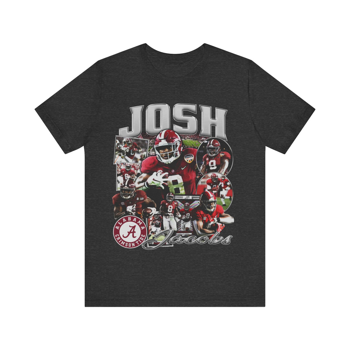Vintage 90s Football Bootleg Style TShirt JOSH JACOBS 90s Unisex Graphic Tee