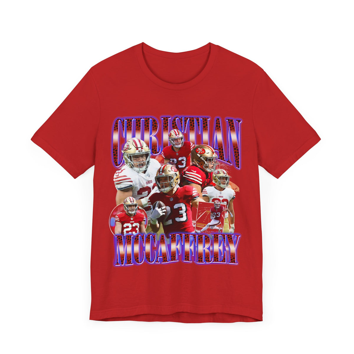 Vintage 90s Football Bootleg Style TShirt CHRISTIAN MCCAFFREY Unisex Graphic Tee