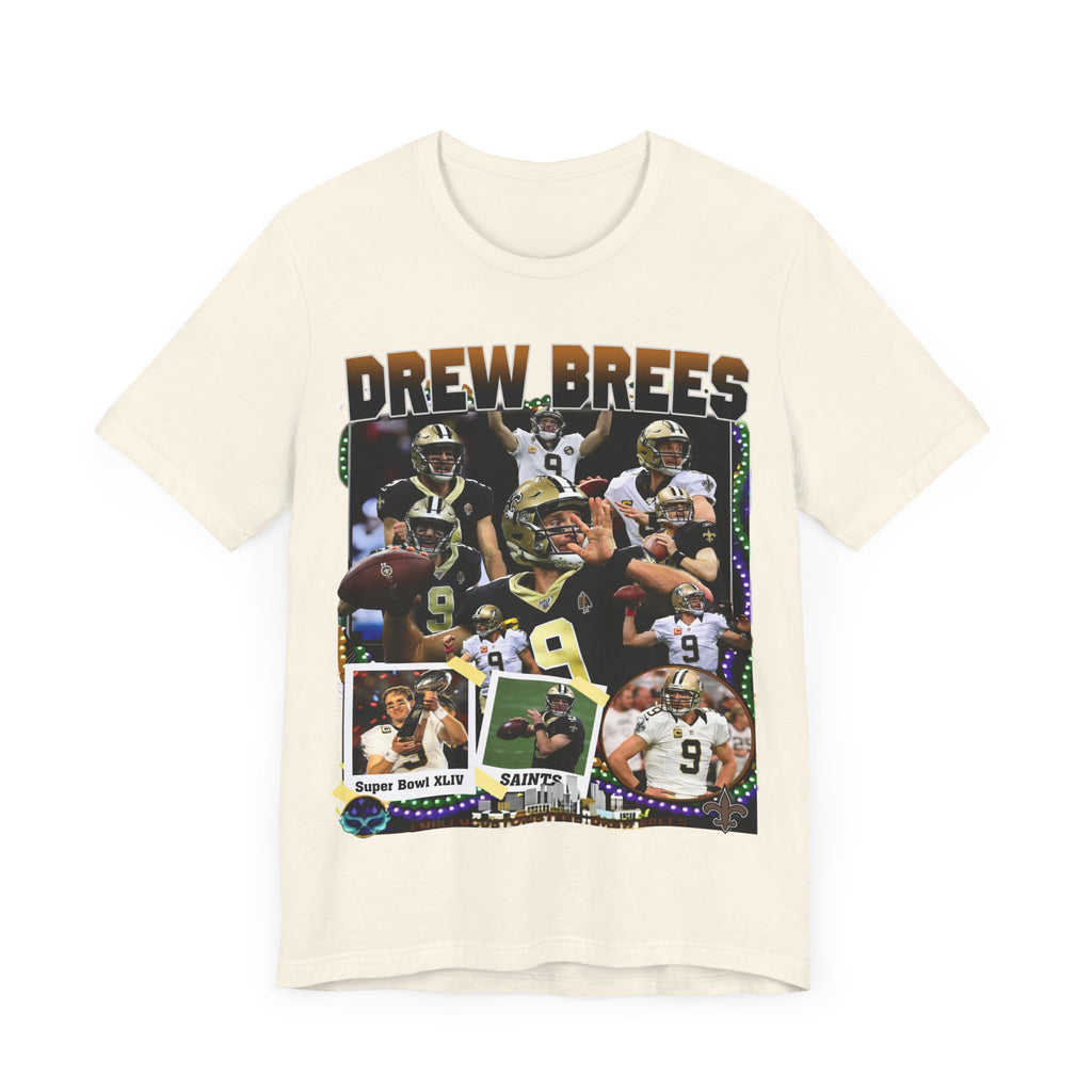 Vintage 90s Football Bootleg Style T-Shirt DREW BREES Unisex Graphic Tee Shirt