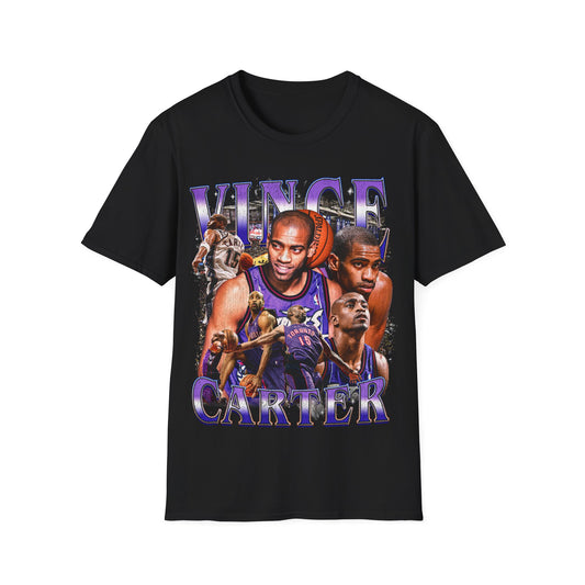 Vintage 90s Basketball Bootleg Style T-Shirt, VINCE CARTER Retro Basketball Shirt Unisex Graphic Tee