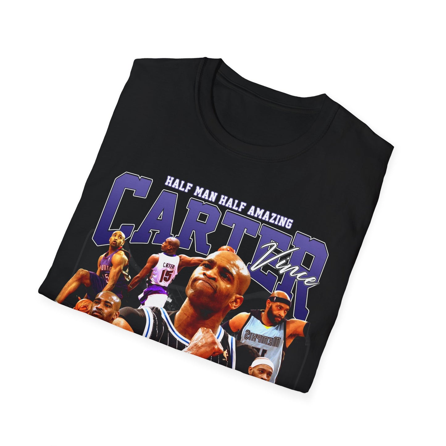 Vintage 90s Basketball Bootleg Style T-Shirt, VINCE CARTER DUNK CHAMP Graphic Tee, Retro Basketball Shirt Unisex Graphic Tee