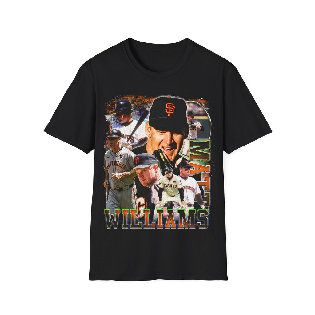 Vintage 90s Baseball Bootleg Style T-Shirt, MATT WILLIAMS Retro Baseball Shirt Unisex Graphic Tee