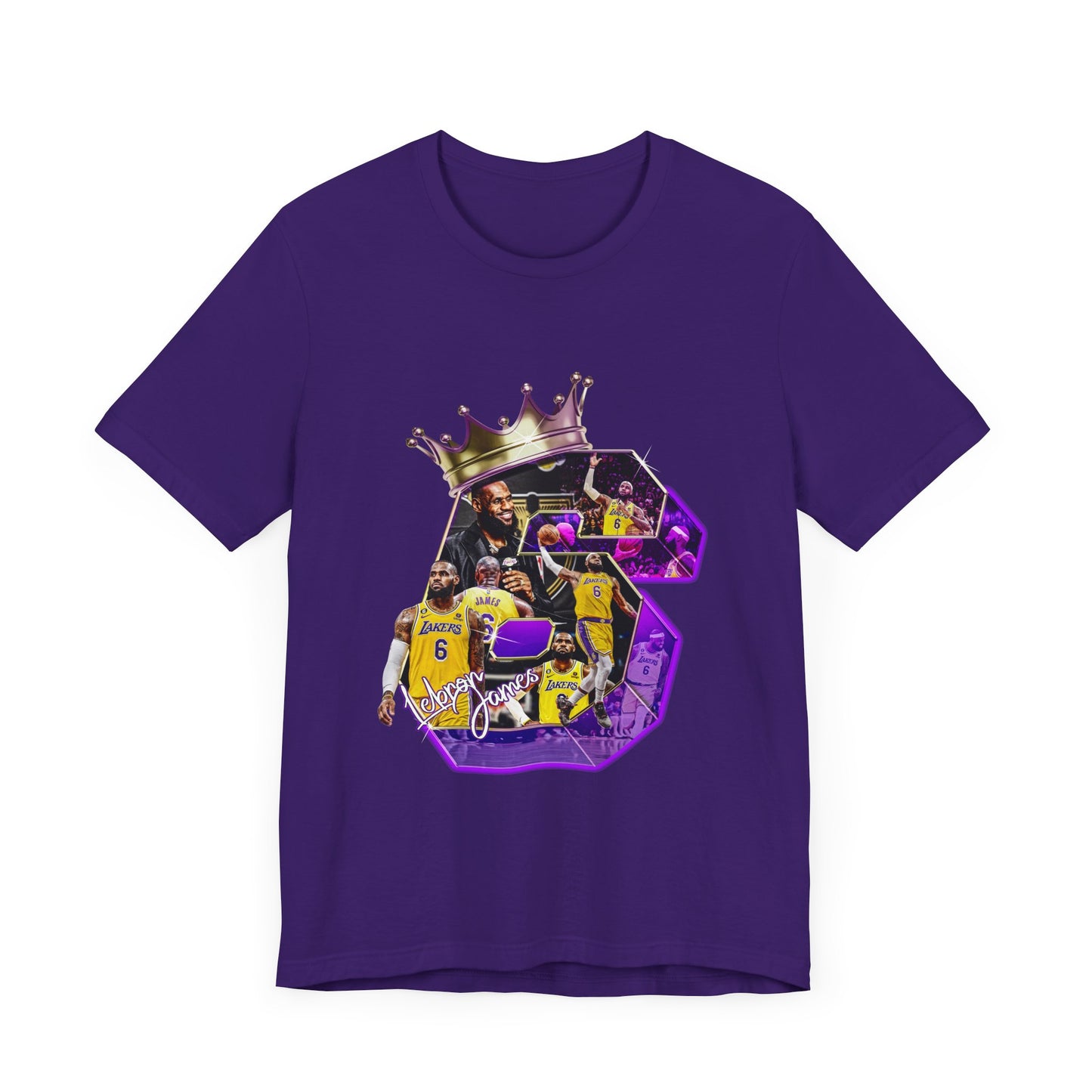 LEBRON JAMES KING 6 Vintage Unisex Jersey Short Sleeve Tee