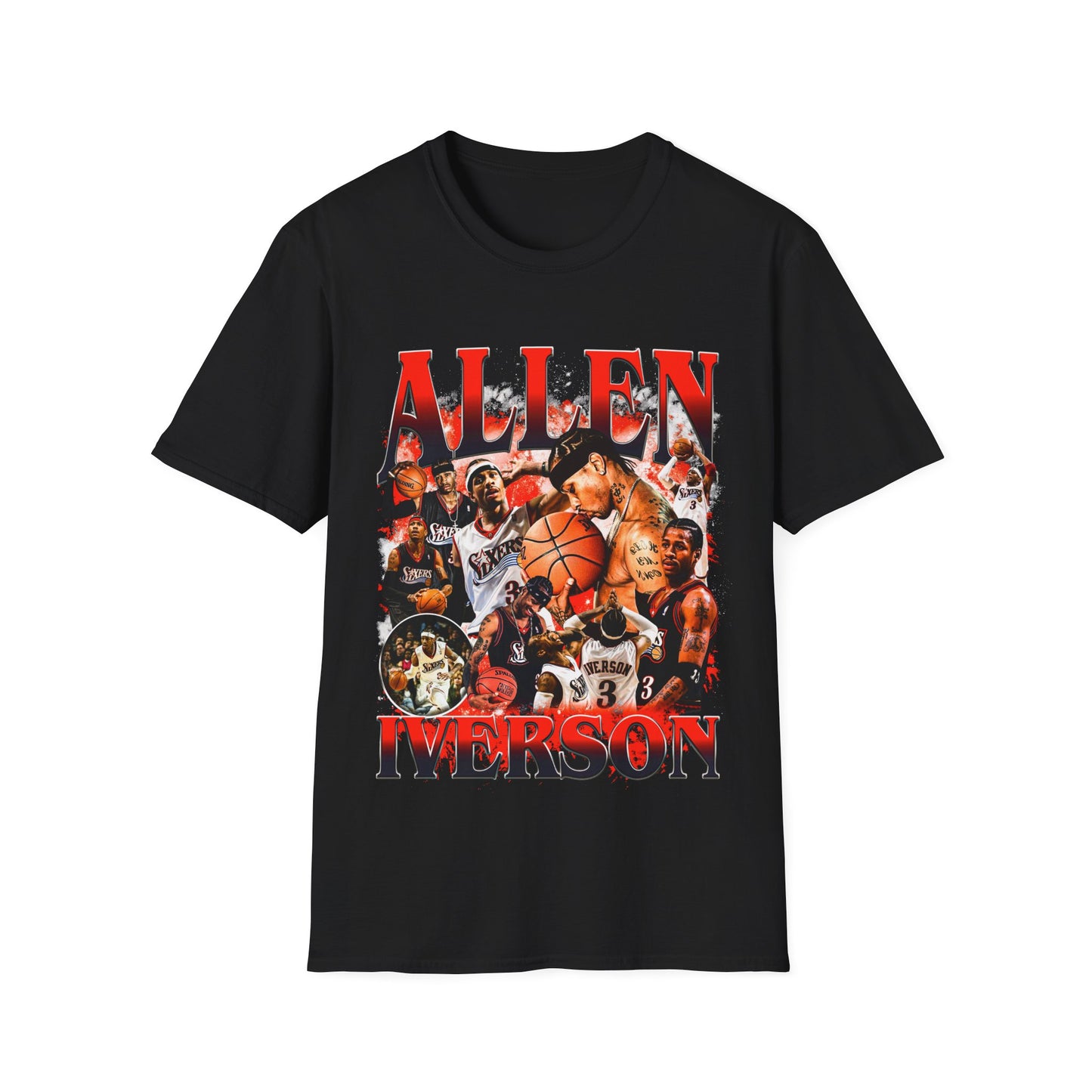 Vintage 90s Basketball Bootleg Style T-Shirt, ALLEN IVERSON ANSWER 3 Graphic Tee, Retro Basketball Shirt Unisex Graphic Tee