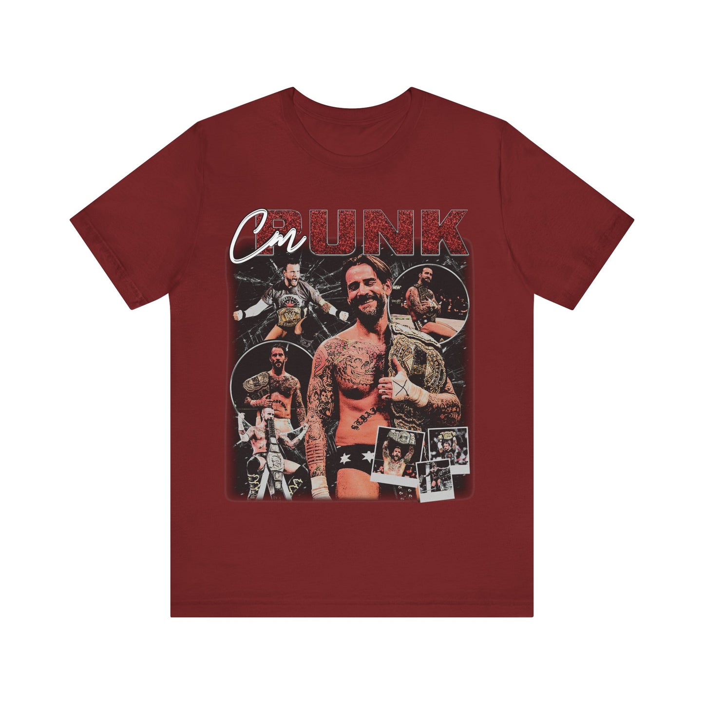 Vintage 90s Fighter Bootleg Style TShirt CM PUNK Unisex Graphic Tee