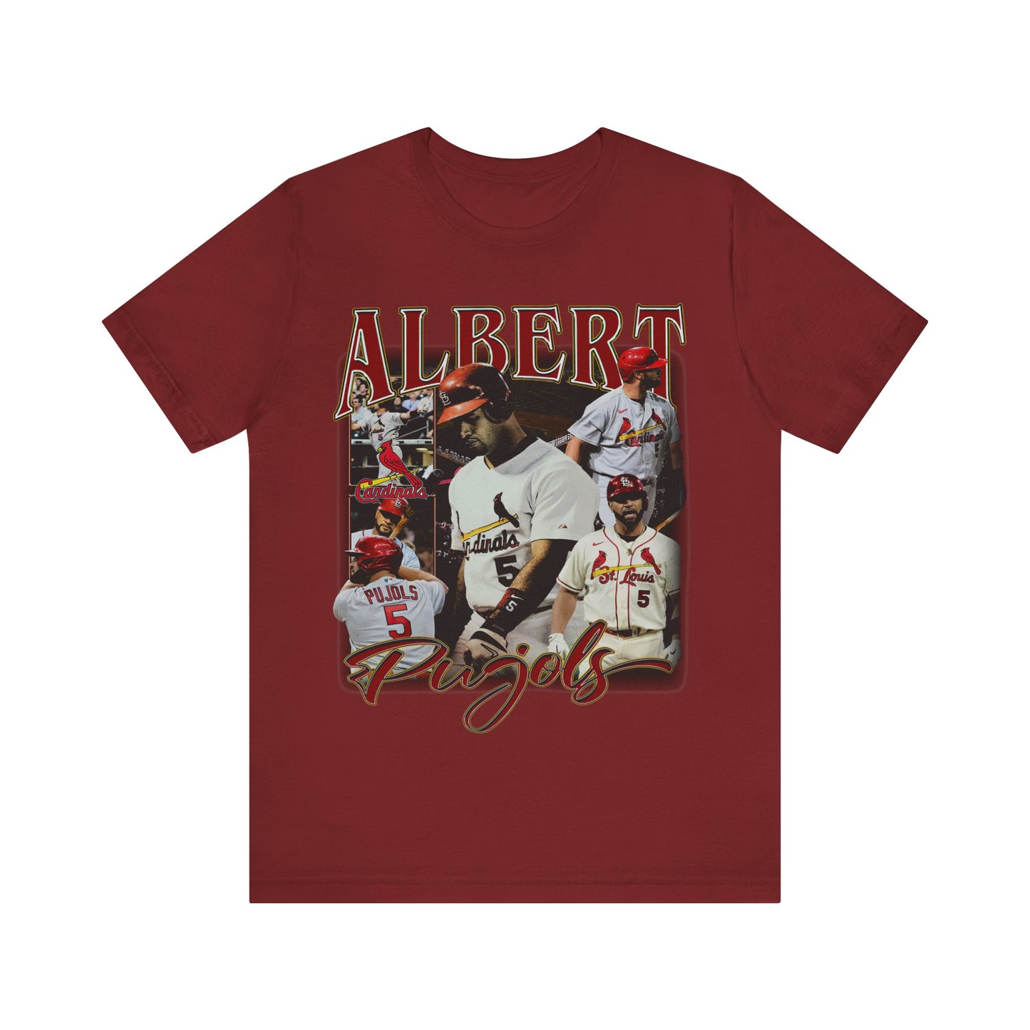 Vintage 90s Baseball Bootleg Style T-Shirt ALBERT PUJOLS Unisex Graphic Tee