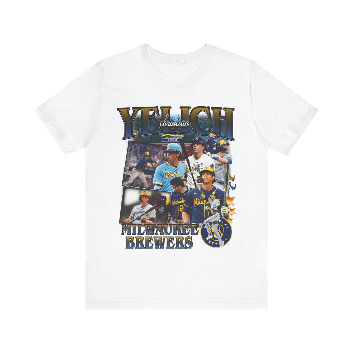Vintage 90s Baseball Bootleg Style T-Shirt CHRISTIAN YELICH Unisex Graphic Tee
