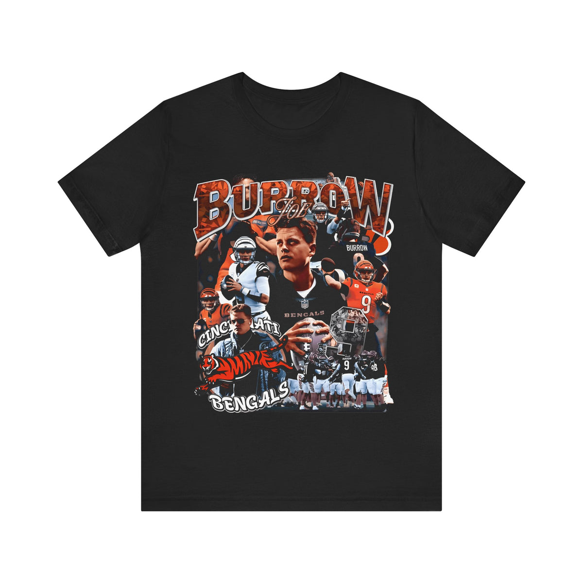 Vintage 90s Football Bootleg Style T-Shirt JOE BURROW Unisex Graphic Tee Shirt