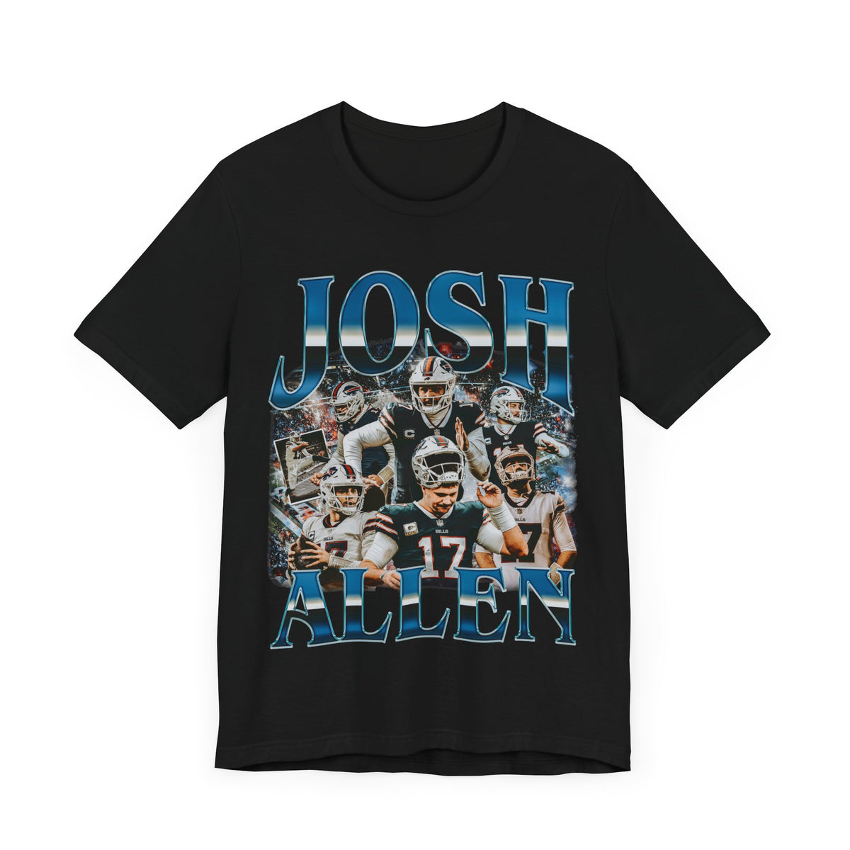 Vintage 90s Football Bootleg Style T-Shirt JOSH ALLEN Unisex Graphic Tee Shirt