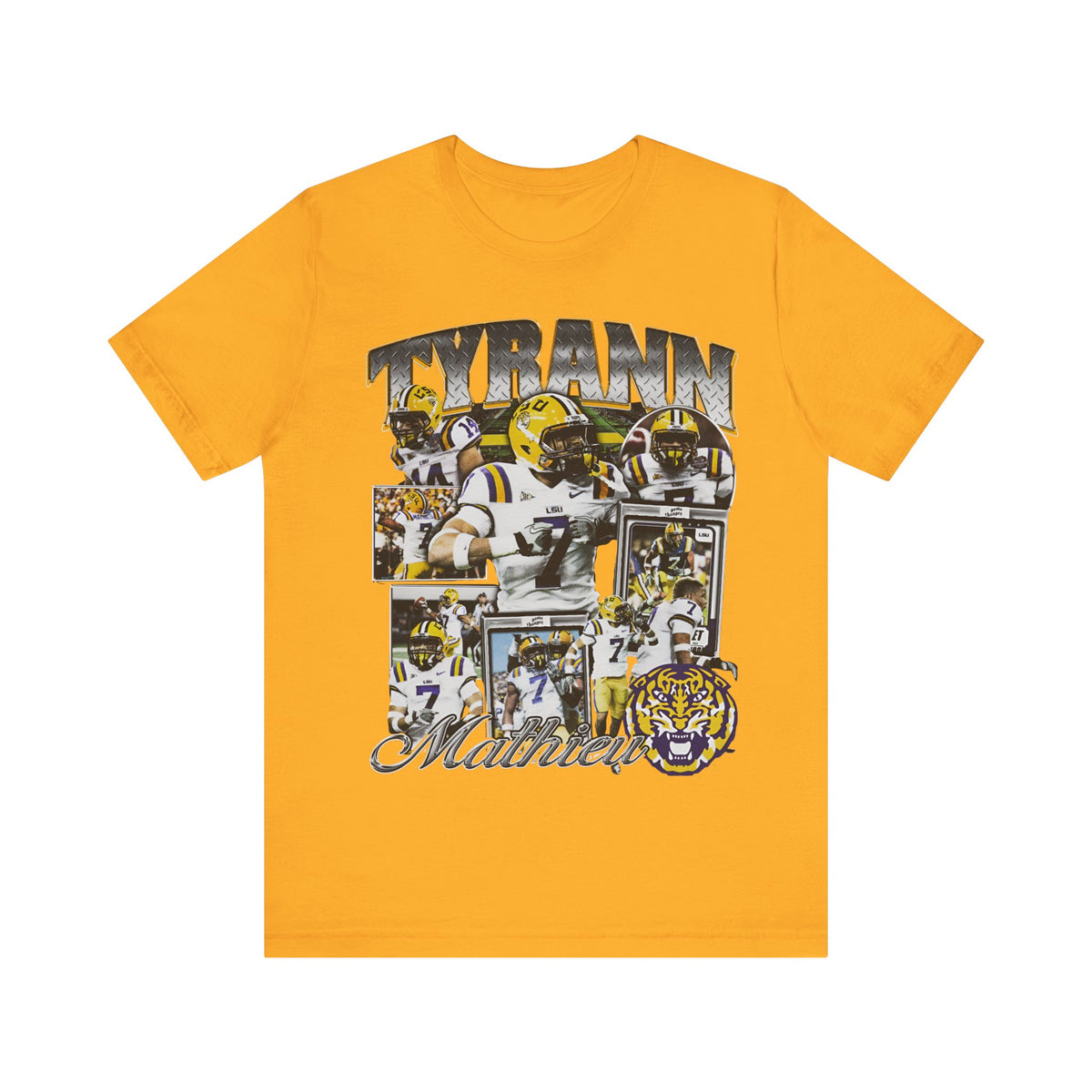 Vintage 90s Football Bootleg Style T-Shirt TYRANN MATHIEU Unisex Graphic Tee