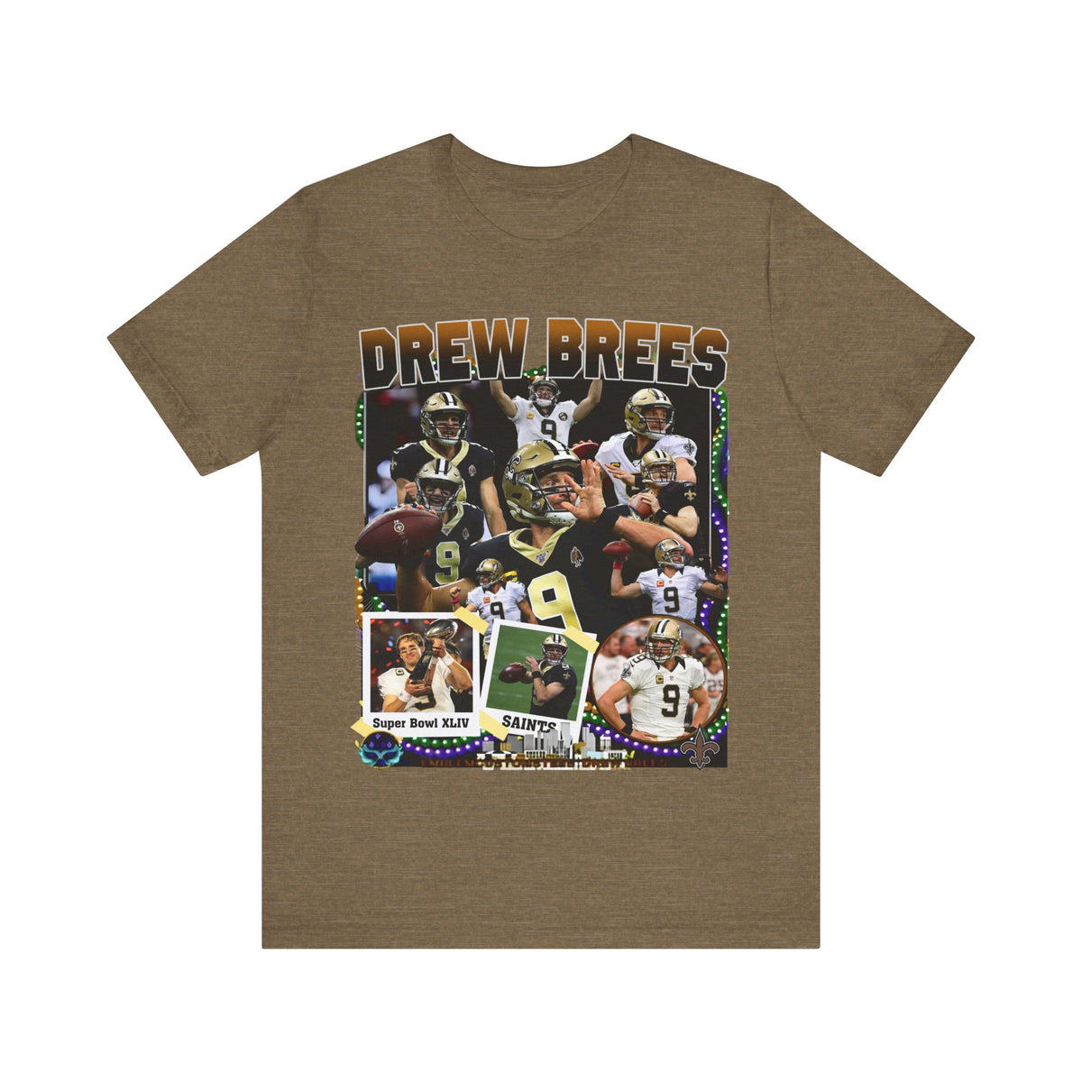 Vintage 90s Football Bootleg Style T-Shirt DREW BREES Unisex Graphic Tee Shirt