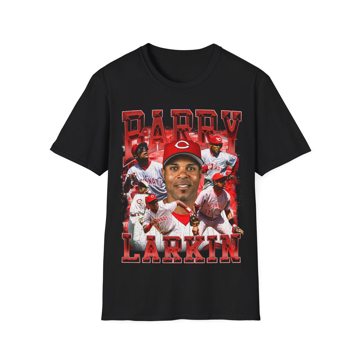 Vintage 90s Baseball Bootleg Style T-Shirt, BARRY LARKIN Retro Baseball Shirt Unisex Graphic Tee