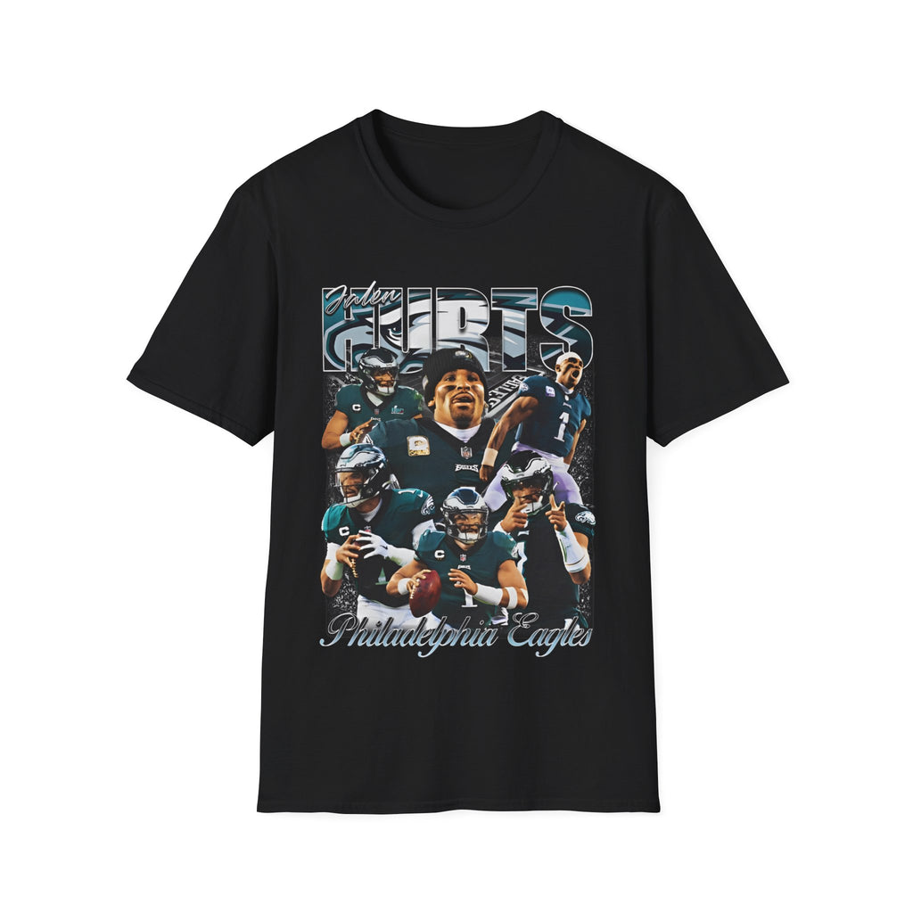Vintage 90s Football Bootleg Style T-Shirt, JALEN HURTS Vintage Graphic Tee, Retro Football Shirt Unisex Graphic Tee Shirt